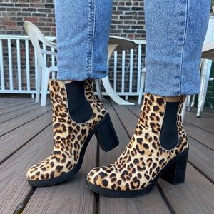 cheetah booties dsw